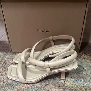 Vince Women's Cream Heeled Sandals